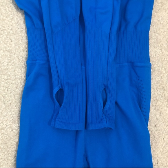 Free People Good Karma Long Sleeve Onesie In Cote Azur. NWOT! Sz XS/S - Picture 6 of 9